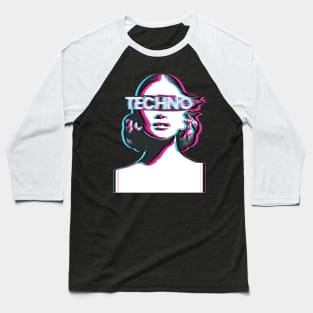 Raver Tshirt Techno Baseball T-Shirt